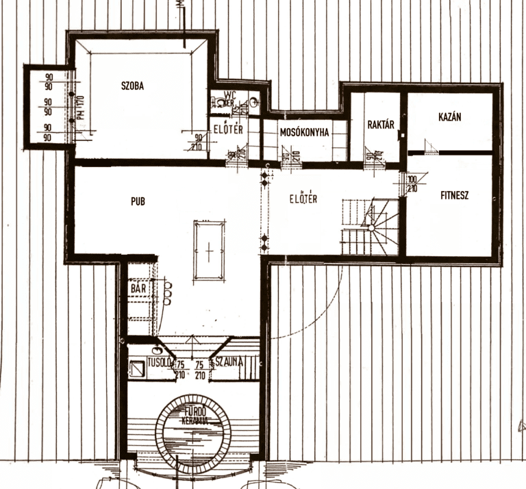 Eladó Villa - Also alaprajz